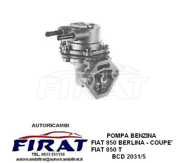 POMPA BENZINA FIAT 850 - 850 T BCD2031 - Clicca l'immagine per chiudere
